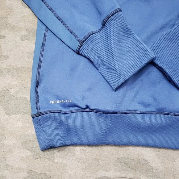Nike Sweatshirt Womens XL Blue Therma Fit Pockets Hooded Long Sleeve - Picture 9 of 13